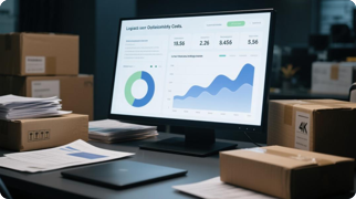 WinsBS shipping comparison interface for crowdfunding fulfillment